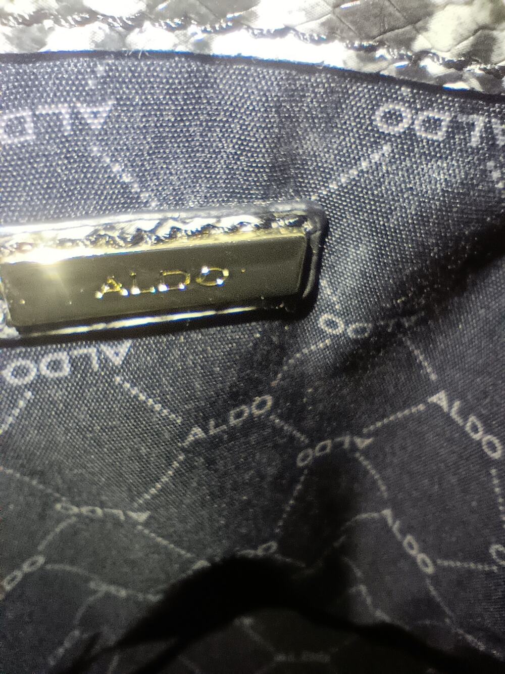 ALDO Mini Backpack Snake Skin Print